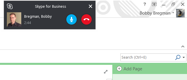 skype4business minimized window display